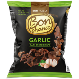 BON CHANCE Garlic /Dark/ Bread crisps 120g X24