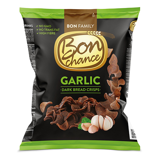 BON CHANCE Garlic /Dark/ Bread crisps 120g X24