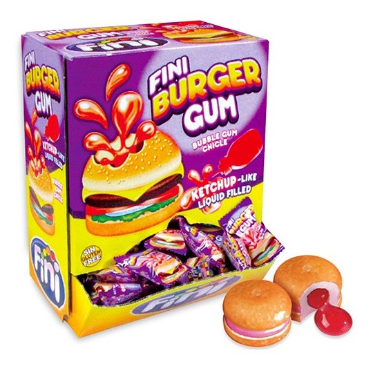FINI Burger Chewing gum 5g X200