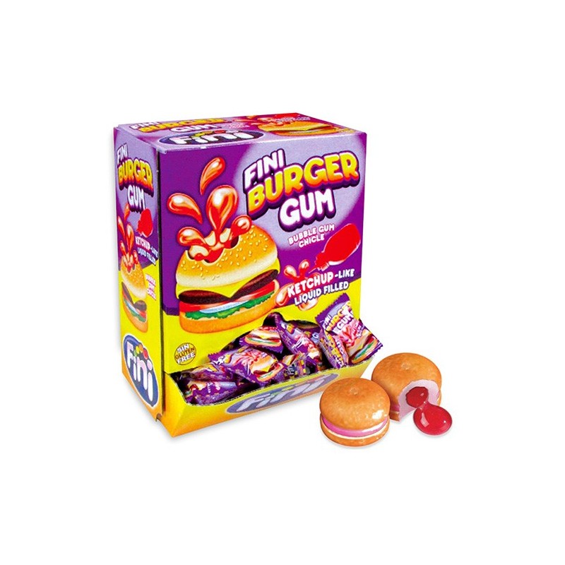 FINI Burger Chewing gum 5g X200
