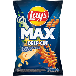 LAYS MAXX Deep Ridged Cheese-Onion 120g X24